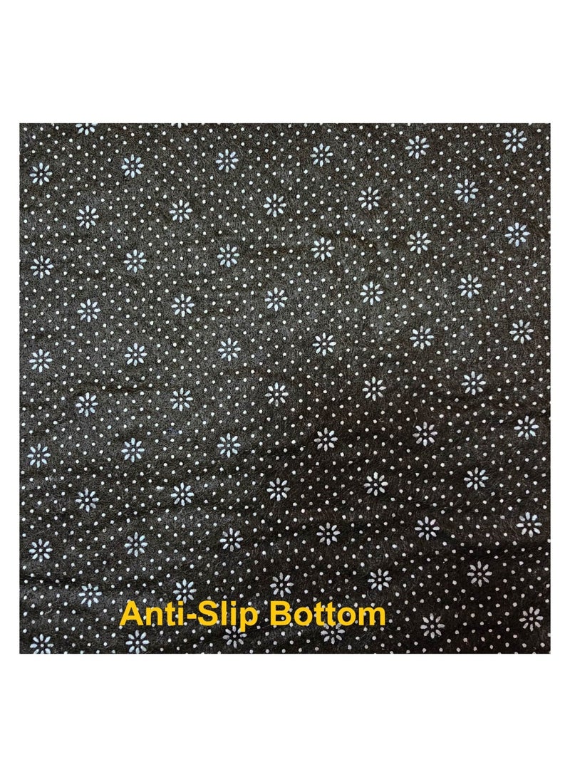 Fabienne Anti-Slip Velvet Thick Prayer Mat Grey 80x120cm - Image 4