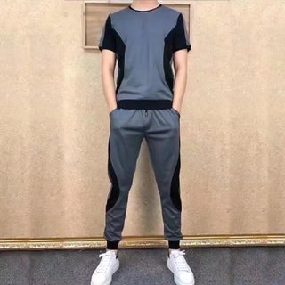Trendy Stretch Thin Sportswear Mens suit Ice Cool One-suit Mens All-match Classic Summer Cropped Pants Grey - pzsku/Z1EA6523D43C5FA67BFC3Z/45/1746189804/204b3a0a-a578-4b9e-b75c-564e663d76ea