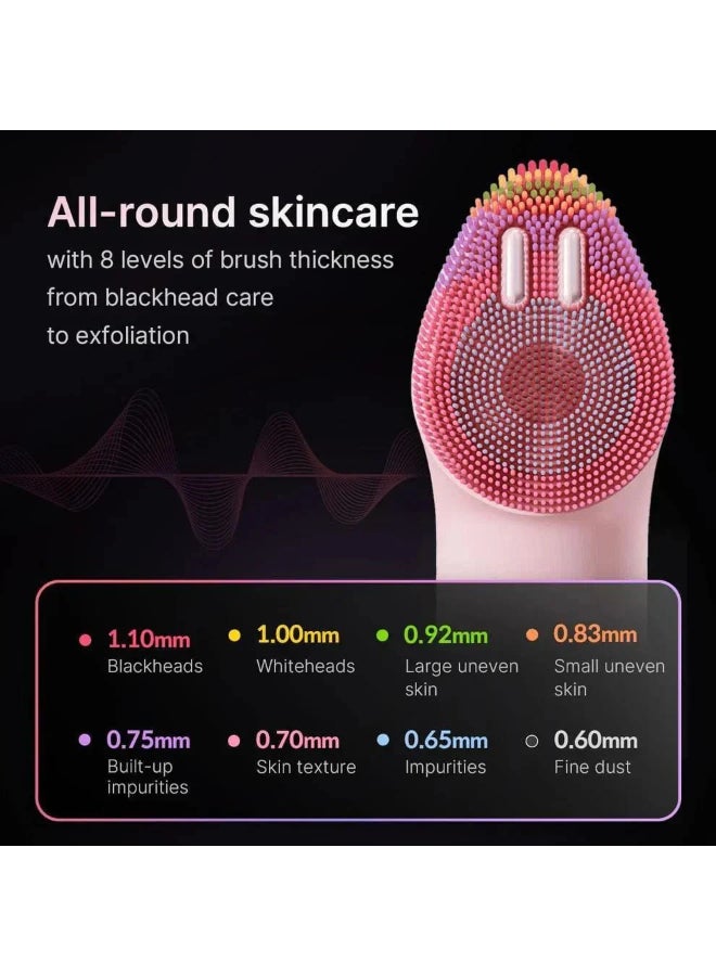 Medicube Cleanser Head Attachment for Booster Pro Mini Plus | Vibration powered | Deep Cleansing & Skin Definition | Pore Sebum Care, Exfoliation, Blackhead Care | Pink - Image 2