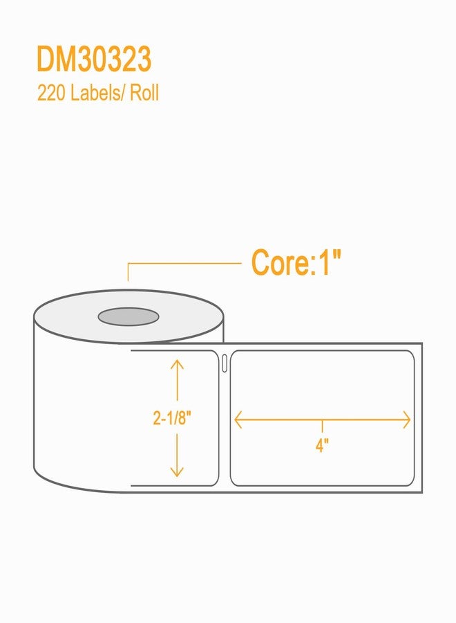 Labelebal 2640 Pcs/3-Proof 1" Core Labelebal Compatible with DYMO 30323,2-1/8" x 4"(54mm x 101mm) Direct Thermal Labels, Shipping Replacement Labels Compatible for DYMO LabelWriter Printer (NOT for 550,5XL) - Image 3