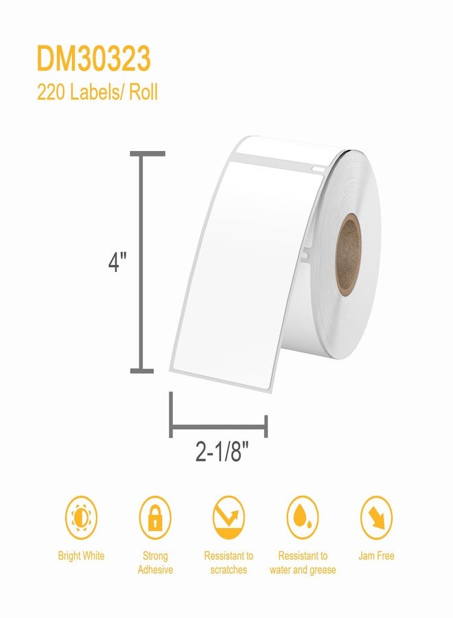Labelebal 2640 Pcs/3-Proof 1" Core Labelebal Compatible with DYMO 30323,2-1/8" x 4"(54mm x 101mm) Direct Thermal Labels, Shipping Replacement Labels Compatible for DYMO LabelWriter Printer (NOT for 550,5XL) - Image 4