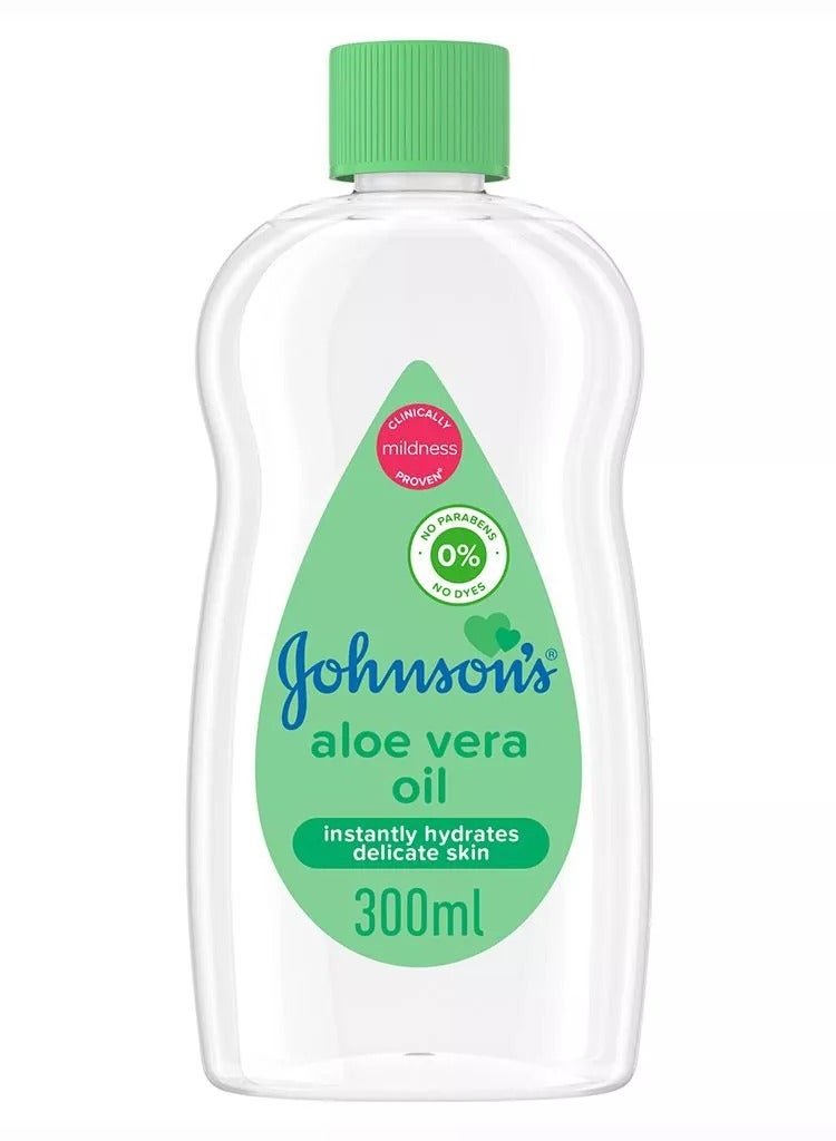 Johnson's Baby Oil With Aloe Vera 300 ML - Image 1