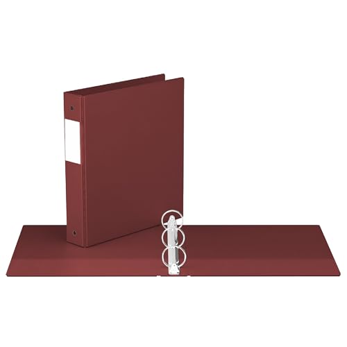 Davis Group Premium Economy Round Ring Binder Burgundy 15 - Image 1