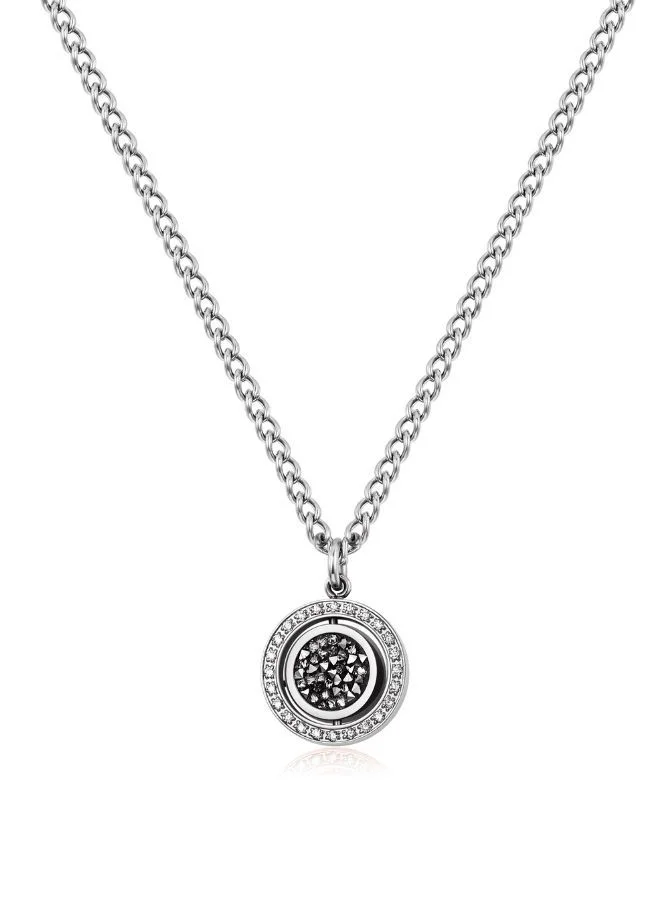 بوليس Reversible Necklace For Women Silver Color