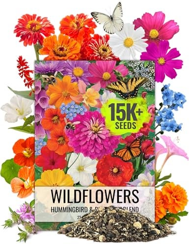 Seed Needs Flower Seeds Hummingbird and Butterfly Seed Mix 1 Ounce No Filler | 23 Varieties Garden Seeds Annual & Perennial Species | Pollinator Attracting Flowering Seed | Bulk Resealable Package - Image 5