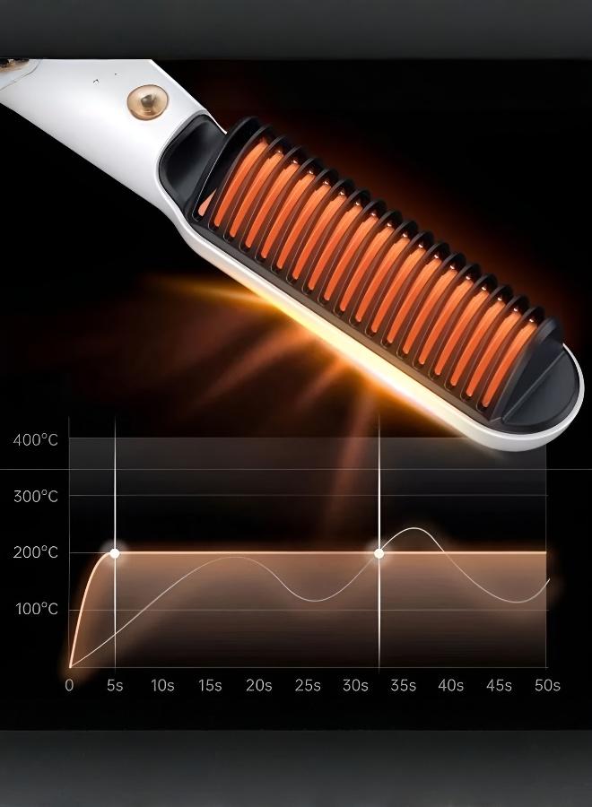 2-in-1 Professional Hair Styling Brush for Curls and Straight Hair - Image 4