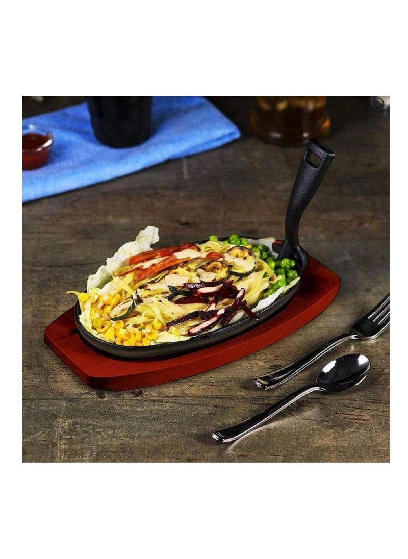 AMM Sizzler Tray With Holder Black  - Image 2