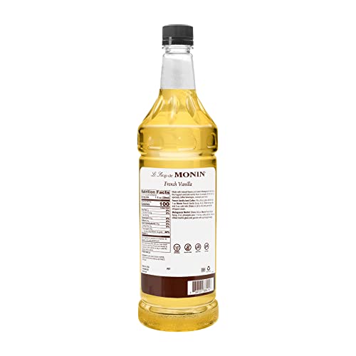 Monin - French Vanilla Syrup, Boxed, Versatile Flavor, Natural Flavors, Great for Coffees, Cocktails, Shakes, and Kids Drinks, Non-GMO, Gluten-Free (1 Liter) - Image 2