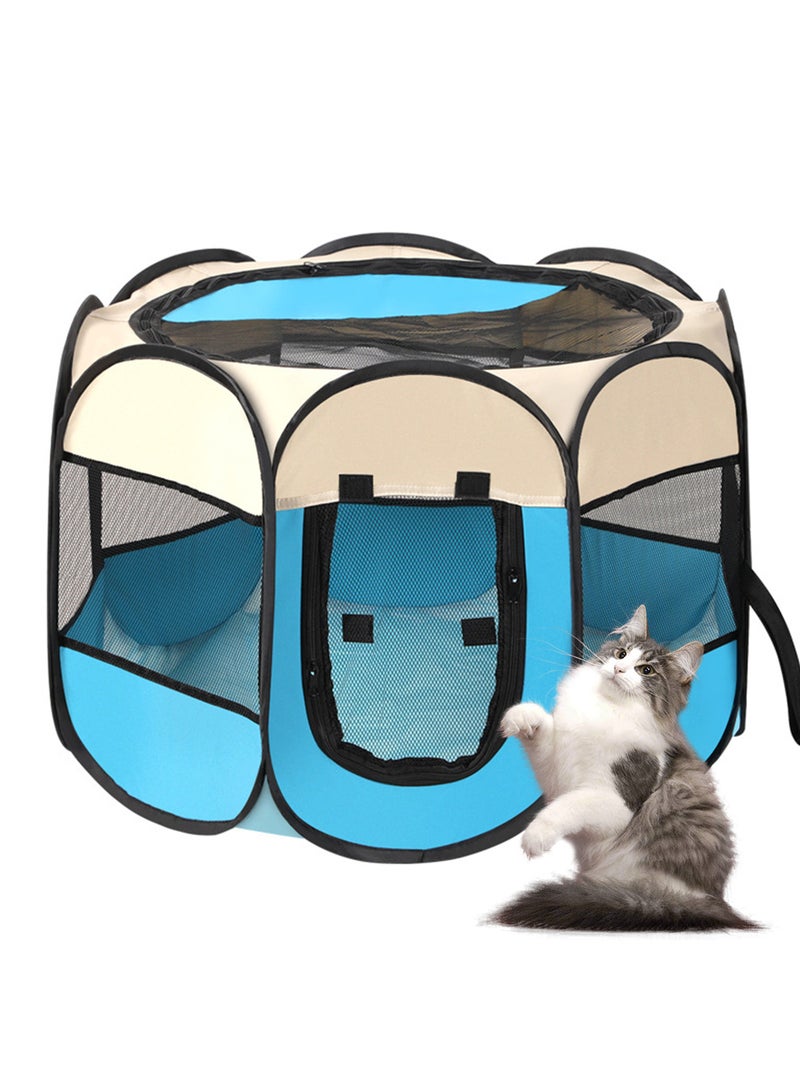 Kidle Folding Pet Tent Dog Cage Cat Playpen Dogs Kennel Cat Tent Puppy Sleep Fence 73*73*43cm - Image 1