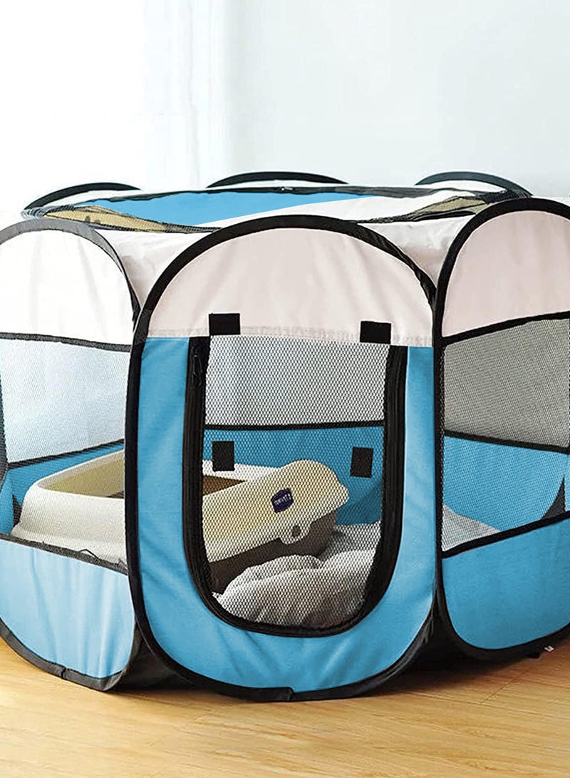 Kidle Folding Pet Tent Dog Cage Cat Playpen Dogs Kennel Cat Tent Puppy Sleep Fence 73*73*43cm - Image 2