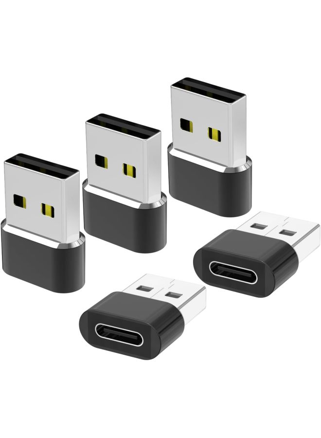 OTG Adapter Mobile Phone Adapter Data Cable Charging Cable Adapter USB To Type-c Female Port Converter-Interface Form:Usb2.0/480mbps Short Black - Image 1
