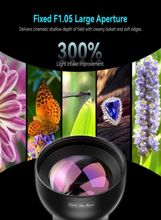 APEXEL 100Ultra Macro Lens - Enhanced Version Smartphone Lens for iPhone, Samsung, Pixel | Professional Macro Photography of Flowers, Iinsects, Jewelry, Food Details and Other Small Objects - Image 3