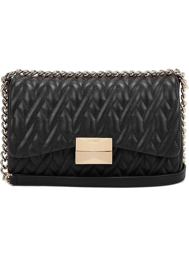NINE WEST GRACELYN MINI CNVRTBL XBDY FLP BLACK  - Image 1
