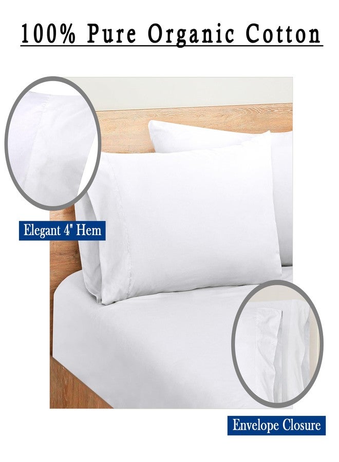 Royale Linens White Cotton Pillow Cases Standard Size Set of 12 - Bed Pillow Covers - 100% Cotton Pillowcases - Soft & Cooling- Envelope Closure - Hotel Quality Bulk Pillowcases 20" x 26" - Image 4