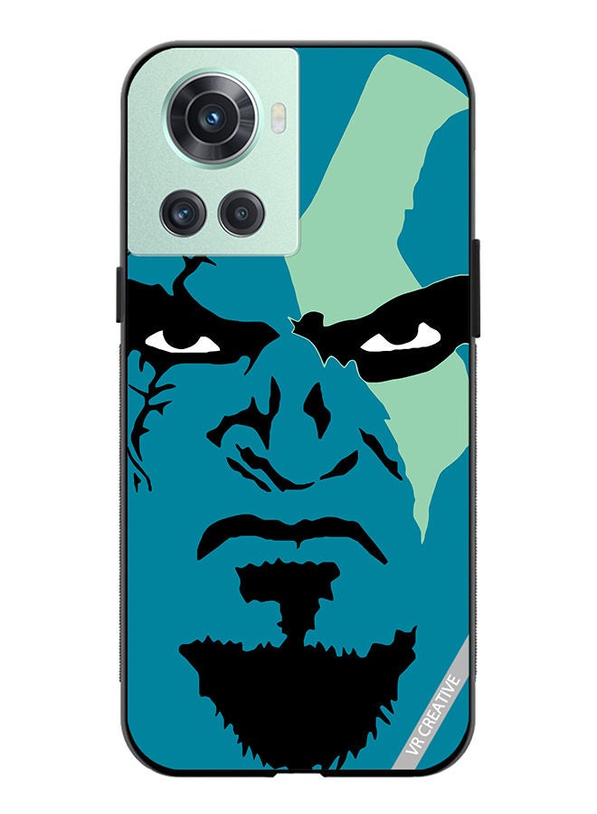 VR CREATIVE Protective Case Cover For OnePlus 10R Face God Of War Design Multicolour - Image 1