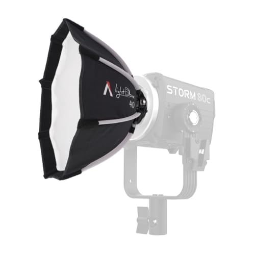 Aputure Light Dome 40 15.75-Inch Circular 8-Corner Design Mini Softbox with ProLock Mount, Reflective Silver Lining, and Quick-Release Latch for Storm 80c - Image 4