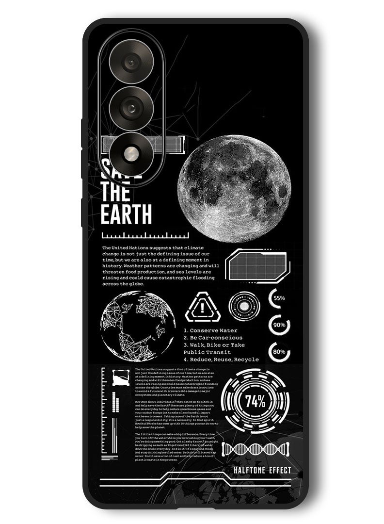 Theodor Case Compatible with OnePlus Nord 5 6.83 Inch Protection Shockproof Bumper Cover Save The Earth - Image 1