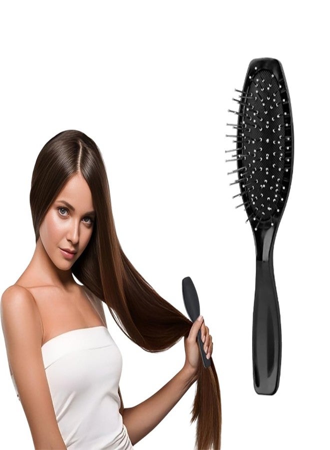 VIVIAN Classic Cushion Hair Brush, Anti-static ball tips, for Grooming, Straightening, Detangling Hair, Ideal for Women (Black Color) - Image 2