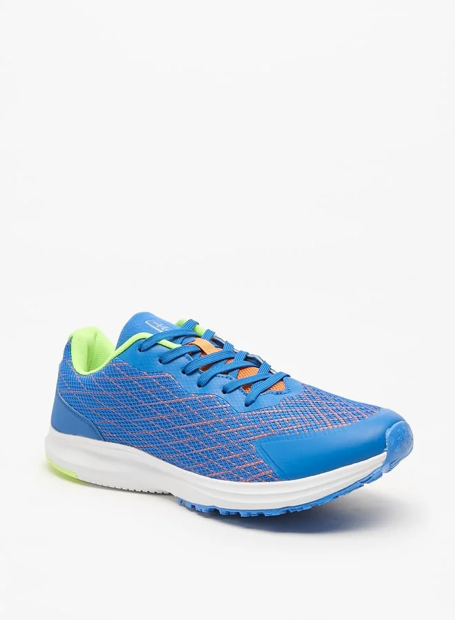 كابا Men's Textured Sports Shoes with Lace-Up Closure