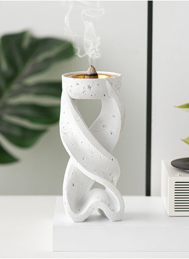 ShebSheb Resin Incense Burner(Mabkhara),Artistic Bukhoor Incense Holders 16.5x7 x7 cm  - Image 1