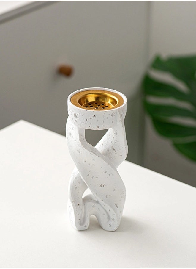 ShebSheb Resin Incense Burner(Mabkhara),Artistic Bukhoor Incense Holders 16.5x7 x7 cm  - Image 2