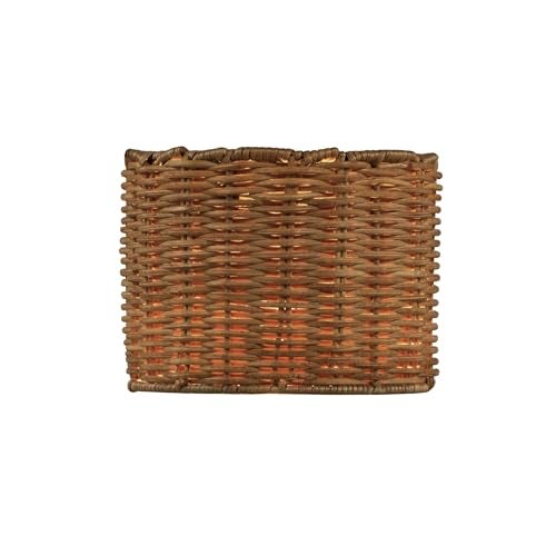 Aspen Creative 50503 Drum ClipOn Chandelier Lamp Shade Natural Rattan 5 Top x 5 Bottom x 4 Height - Image 3
