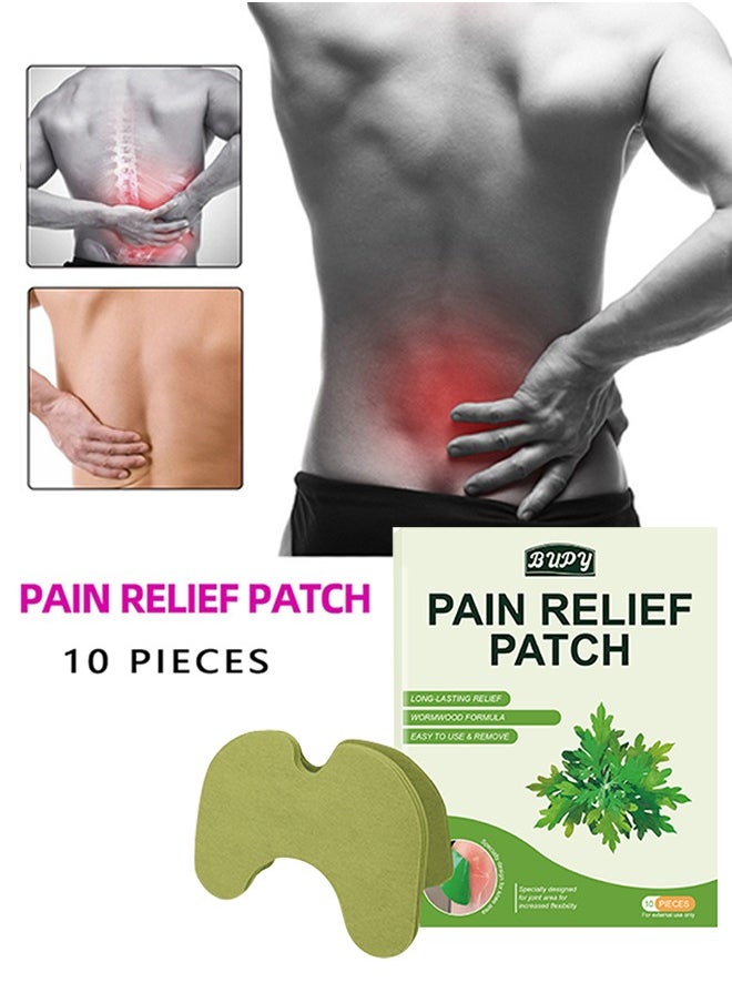 BUPY Wormwood Pain Relief Patch to Relieve Knee Leg Tendon Joint Lumbar and Cervical Pain Health Care Patch 