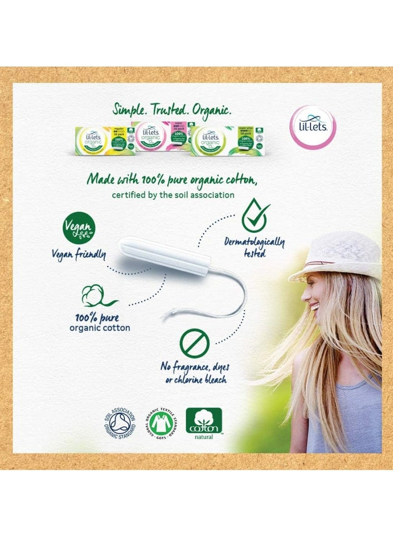 Lil-Lets rganic Regular Non-Applicator Tampons - Image 3