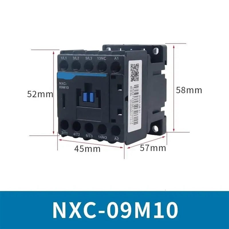 NXC 09M10 AC 380V كونتاكتور مغلق عادة 6A 1NC بديل لـ NC6 0601 0901 - Image 3