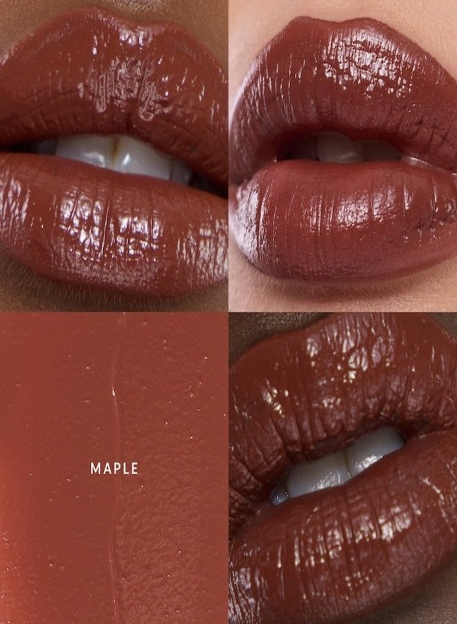 REFY Satin Liquid Lipstick Pen with Vitamin E – Maple, Medium Warm Brown – 0.11 oz / 3.5 mL - Image 2