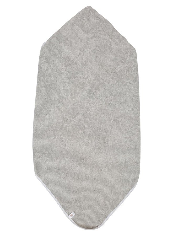 CREEVA Cuddle Baby/Kids Hooded Bath Towel in Grey – Soft Cotton with Cute Elephant Face & 3D Ears 100% Cotton, Super Absorbent Bath Wrap for Newborns & Toddlers | (0-5 Years) - Image 5