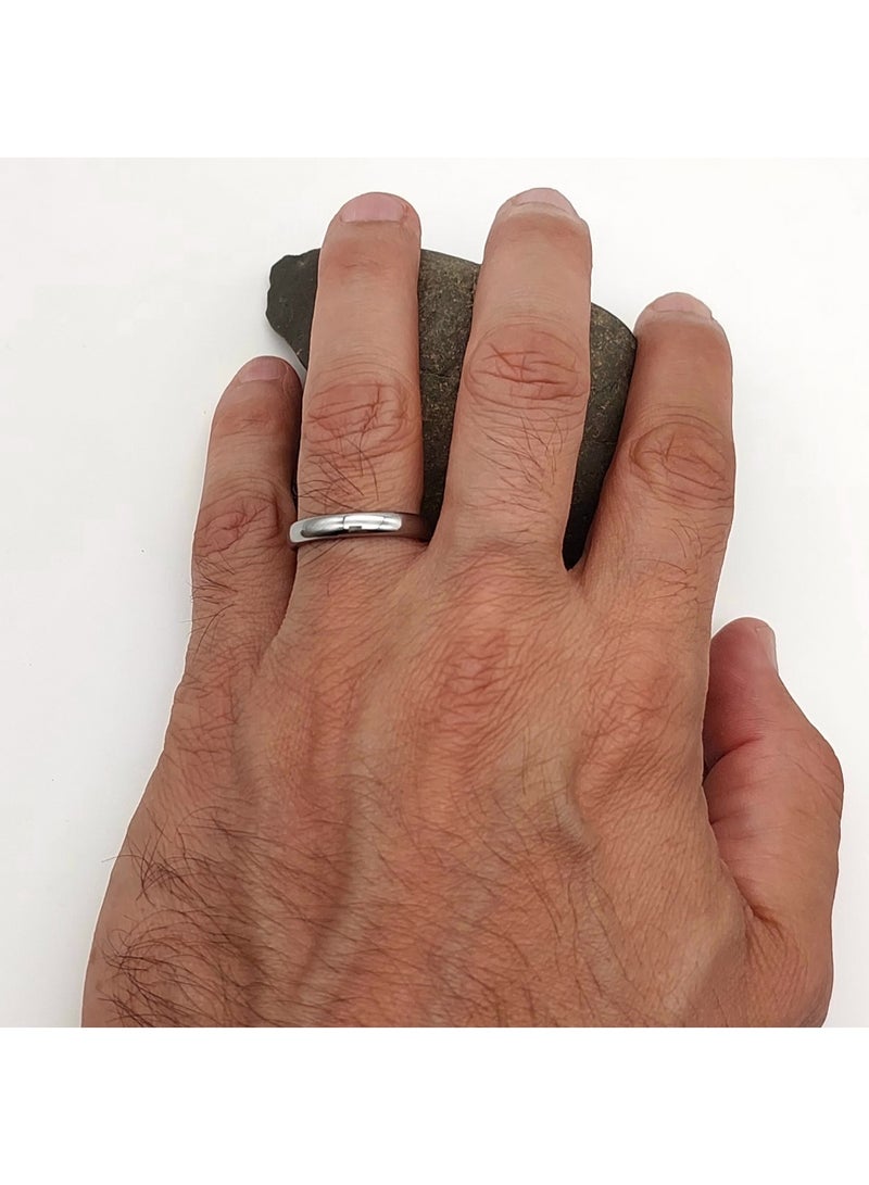 Classic 3.5mm Tungsten carbide ring - Image 4