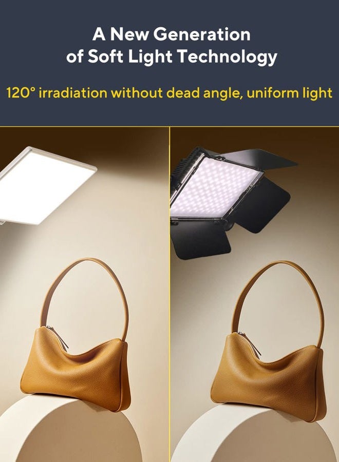 RALENO LED Video Light, Built-in 4000mAh * 2 Battery 3200-5600K CRI95 0-100% Brightness Adjustment on Camera Light for Vlog Lighting, Video Conferencing, YouTube Studio Photography - Image 5