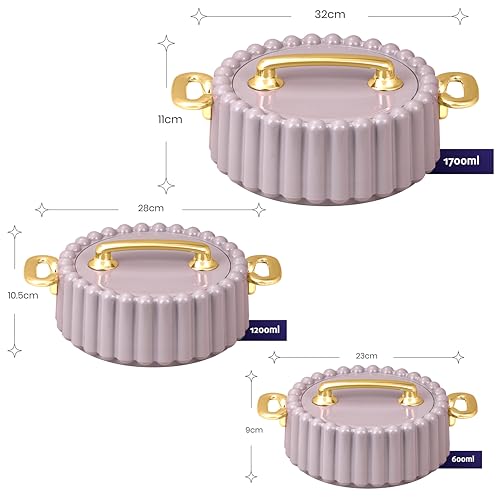 Selvel Volvo Casserole Insulated Hot Pot with Stainless Steel Inner Single| Roti Casserole | Hot Box for Kitchen | Chapati, Roti, Biryani | Keeps Food Hot & Fresh (Goldstar Lid Grey, 3 Set) - Image 5