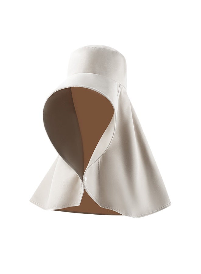 Full-face sun protection hat with wide brim, neck cover and shawl in one - Image 1