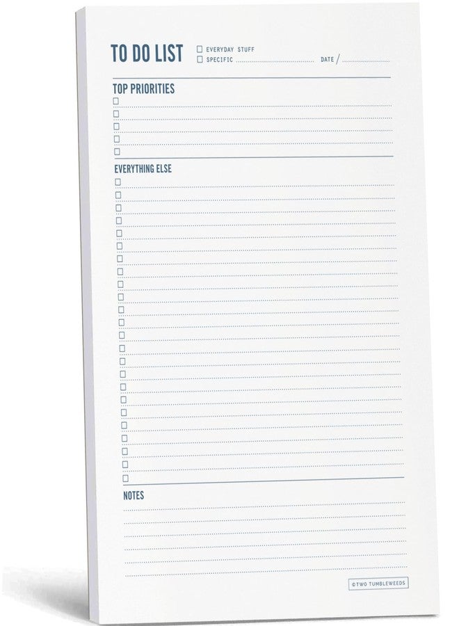 Two Tumbleweeds To Do List Notepad - Daily Task Planner, Checklist, and Organizer - Planner pad for work and school productivity - 7 x 10" - 50 Sheets - Image 1