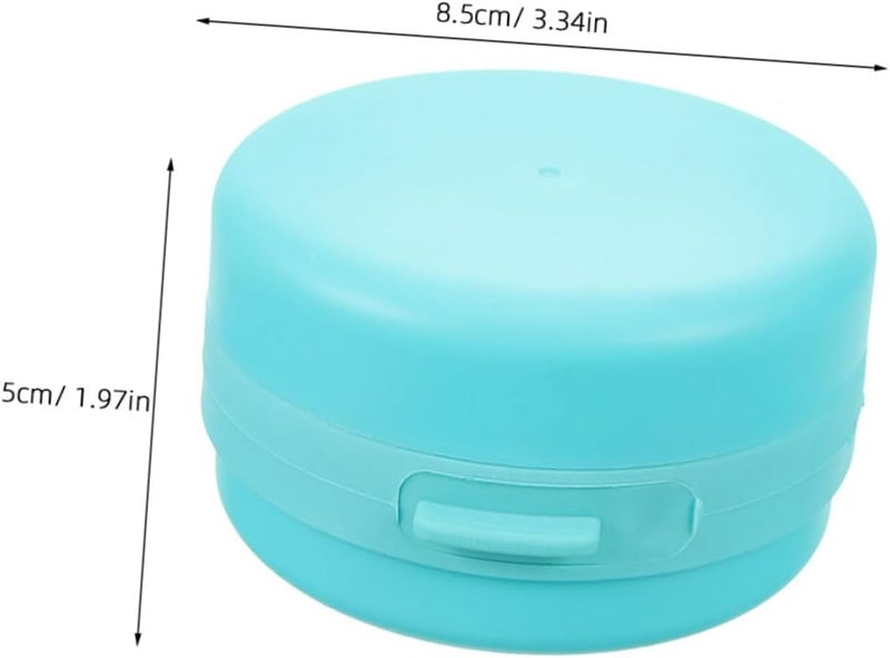 2pcs Soft Silicone Hair Scalp Massage Brush with Hanging Rope, Gentle Bath Body Scrubber for Newborn, Sky Blue - Image 2