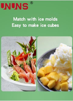 UNUNS Ice Crusher Machine,Manual Ice Shaver With Ice Box And Storage Box,Portable Ice Crusher And Shaved Ice Machin,BPA Free  - Image 3