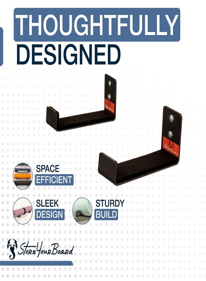 StoreYourBoard Yoga Mat Storage Rack, Large, Foam Roller Wall Hooks, Exercise Mat Holder, Fitness Gear Organizer (Large) - Image 5