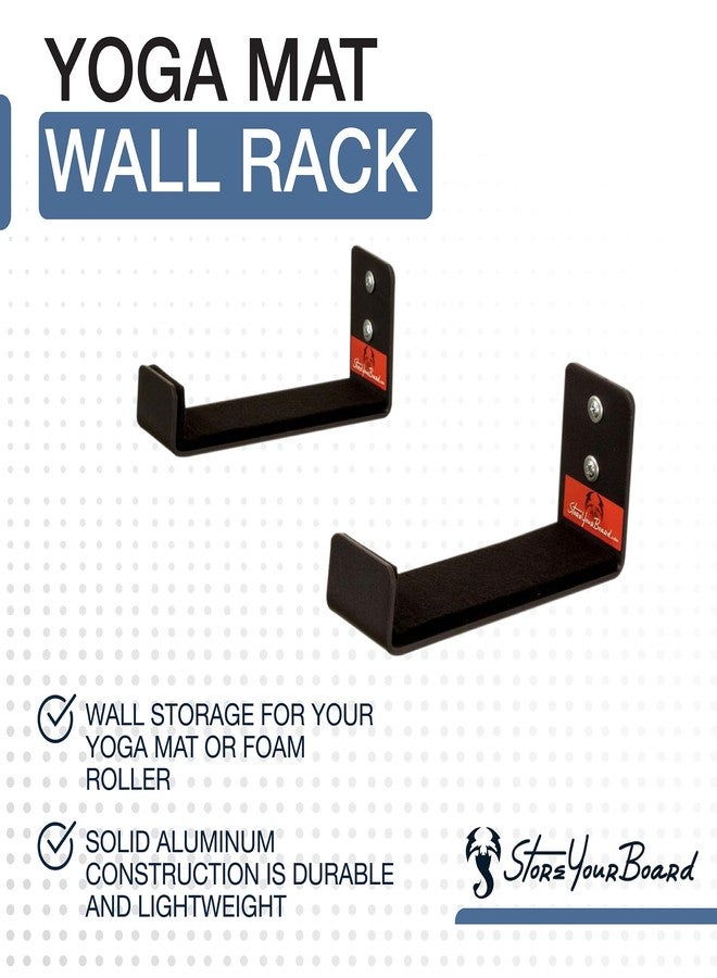 StoreYourBoard Yoga Mat Storage Rack, Large, Foam Roller Wall Hooks, Exercise Mat Holder, Fitness Gear Organizer (Large) - Image 3