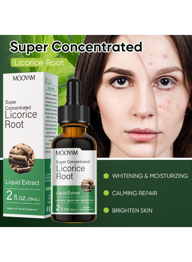 موويام مستخلص جذر عرق السوس وزيت الخروع الأسود الجامايكي مجموعة لنمو الشعر صبغة خالية من الكحول مع علاج فروة الرأس بالبيوتين والنعناع - Image 4