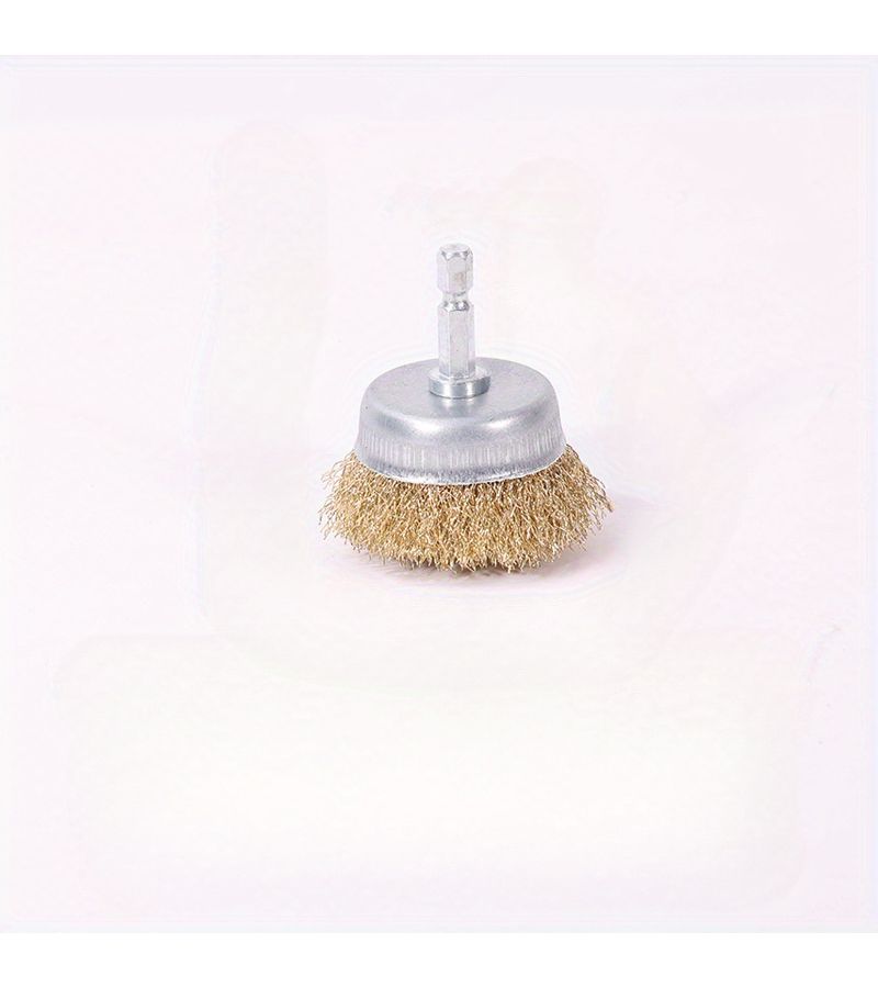 1pc Multi Purpose Drill Wire Brush Hexagonal Handle Carbon Steel Rust Removal - Image 5