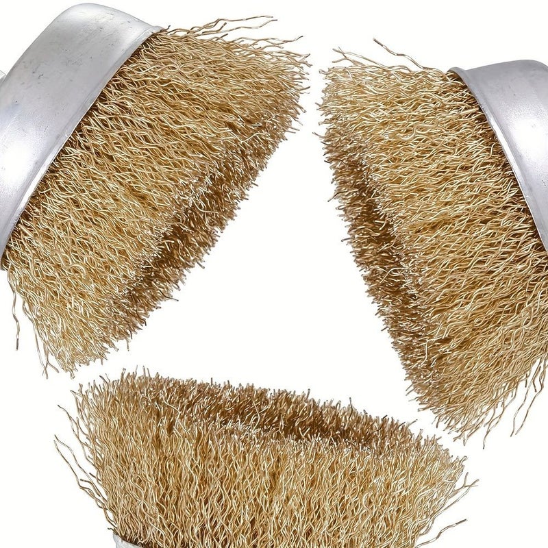 1pc Multi Purpose Drill Wire Brush Hexagonal Handle Carbon Steel Rust Removal - Image 3