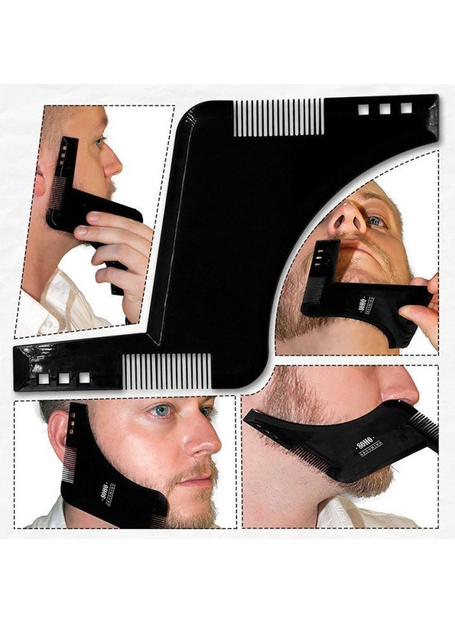 Generic - Men Beard Shaping Tool Styling Comb Template Shaving Shape Guide Cut - Image 1