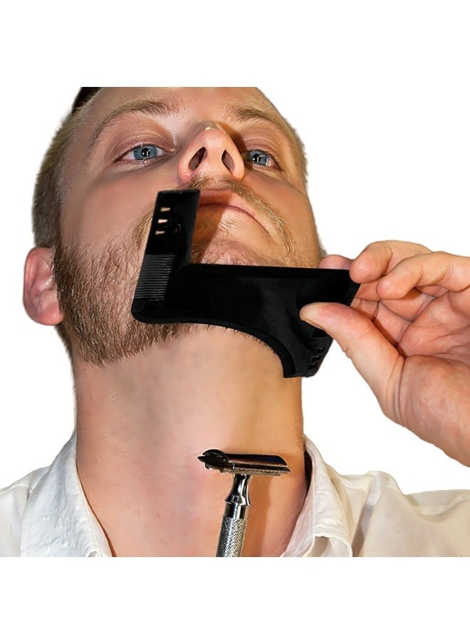 Generic - Men Beard Shaping Tool Styling Comb Template Shaving Shape Guide Cut - Image 1