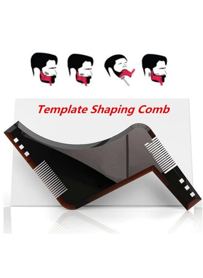 Generic - Men Beard Shaping Tool Styling Comb Template Shaving Shape Guide Cut - Image 1