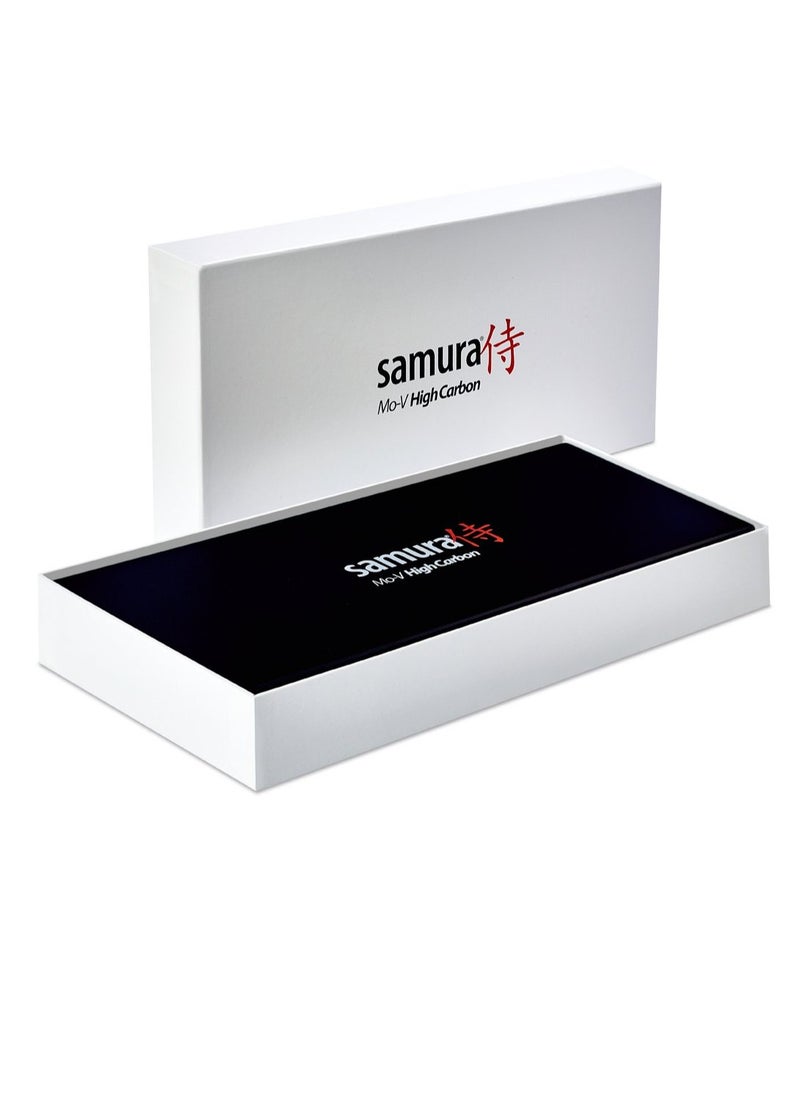 Samura Samura MO-V Set of 3 Kitchen Knives | Gift Box | G-10 Handle with Stainless Steel Bolster | Single-Layer Molybdenum-Vanadium Steel | Precision Cutting | Corrosion Resistant  - Image 3