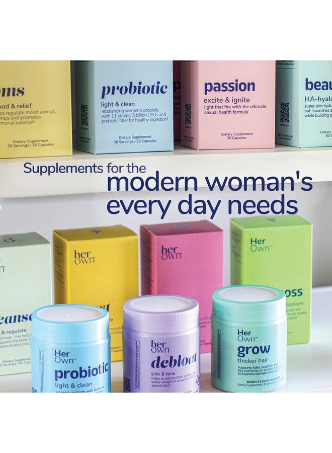 Her Own Grow Gummies, Promotes Thicker Hair, With Biotin, Keratin & Horsetail, Supports Fuller Hair, Healthy Hair Growth, Berry Flavor, 60 Gummies - Image 5