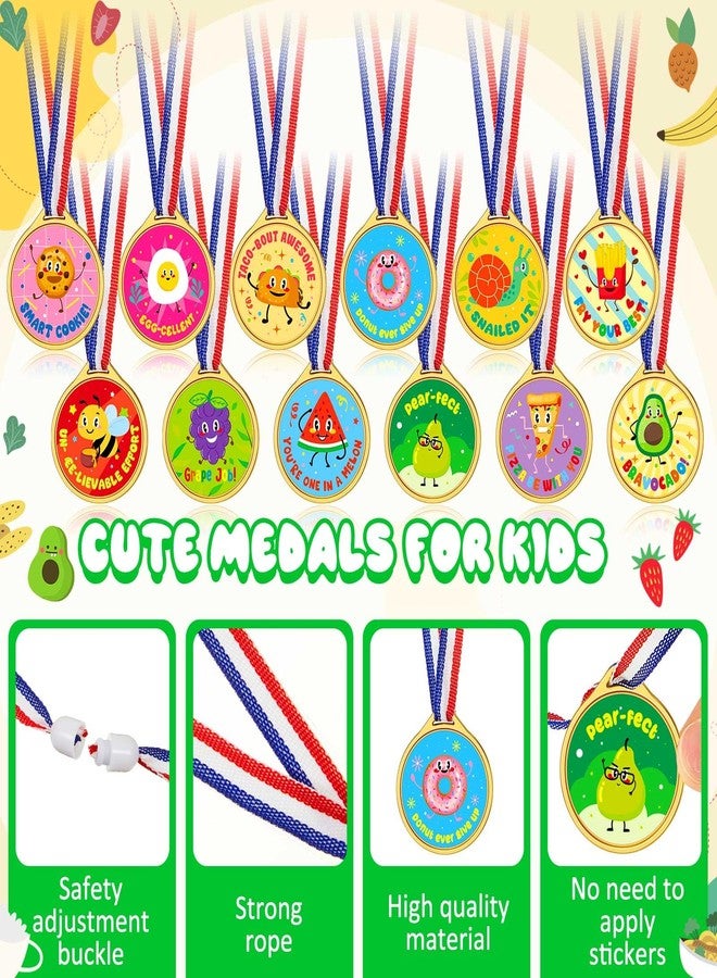 Simgoing 36 Pcs Award Medals Gold Plastic Award Medals Motivational Stickers for Kids Teacher Reward Stickers School Supplies for Sports Party Classroom Motivating and Potty Training Awards (Animal) - Image 3