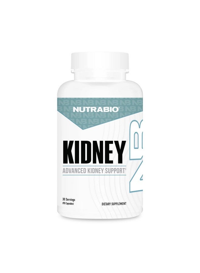 NutraBio Kidney- Advanced Kidney Support Supplement- Cleanse Detox & Repair- 30 Servings- 90 Capsules - Image 1